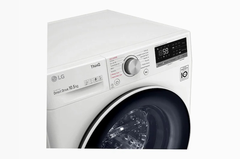 Lavatrice 10,5kg LG F4WV510S0E Bianco