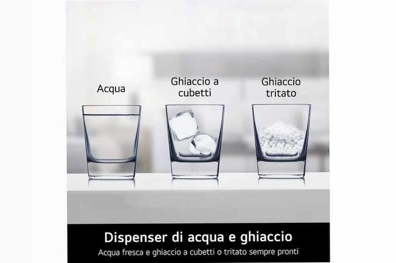 Frigorifero Side-by-Side LG Classe D + Microonde 25 Litri Nero Libera