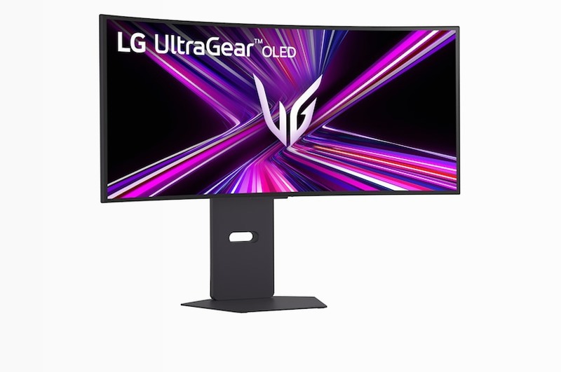 Monitor gaming UltraGear OLED 34" Fucsia
