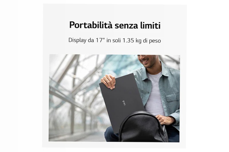LG gram 16Z90R | Notebook Ultraleggero con Windows 11 Home | 16", Intel® Core™ i7, 16GB RAM, SSD 1TB, Grigio Antracite - 16Z90R-G.AA79D | LG Italia 16 1TB SSD NVMe 16'