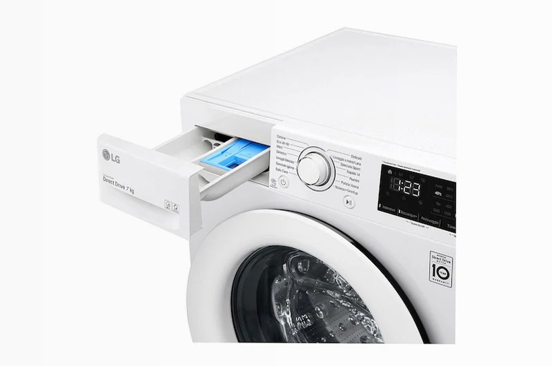 Lavatrice Slim 7kg AI DD™ - Serie V3 Classe D 1200rpm Bianco