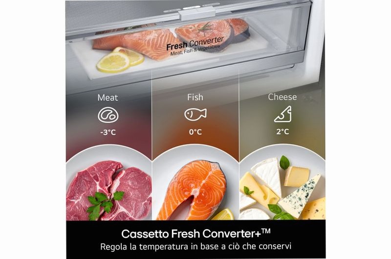 Frigorifero combinato Fit & Max 60 cm C 375lt
