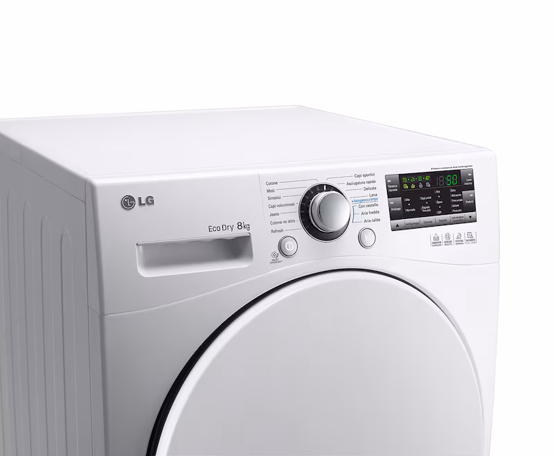 Asciugatrice Pompa di Calore LG RC8055AH6M 8kg A