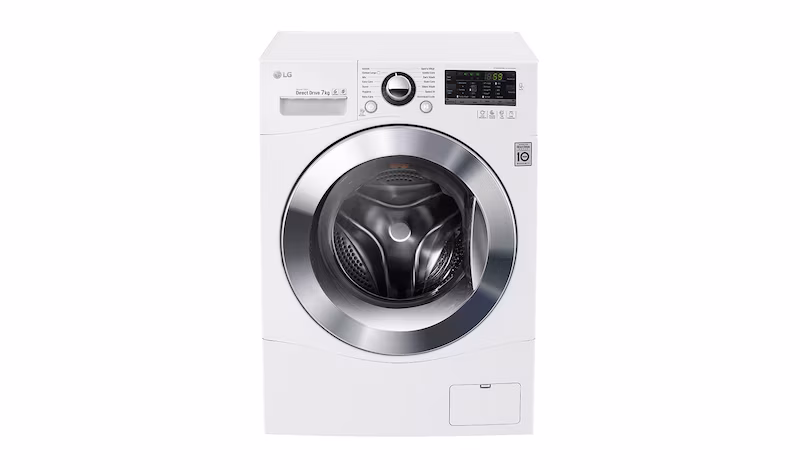 LG Lavatrice Slim TurboWash™ 7 Kg Oblò Cromato 7kg Acciaio