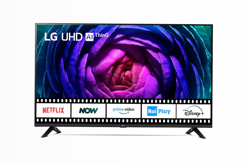 TV UHD | Serie UR74 55'' | 4K, α5 Gen6, HDR10, 20W, 3 HDMI, Game Optimizer, Wi-Fi 5, Smart TV WebOS 23 - 55UR74006LB | LG Italia HD