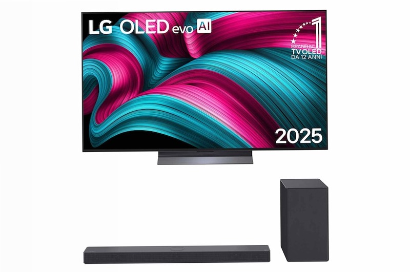 Offerta Kit Esclusivo: TV 77 pollici LG OLED evo AI C5 4K + Soundbar SC9S | 3.1.3 canali, 400W | LG Italia 77" HD