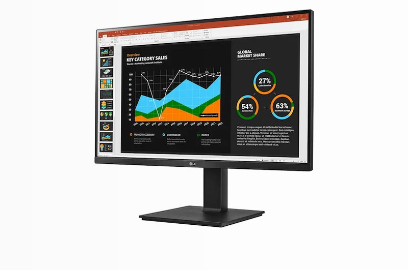 LG Monitor Professionale 27BQ75QB-B 27" Fucsia IPS