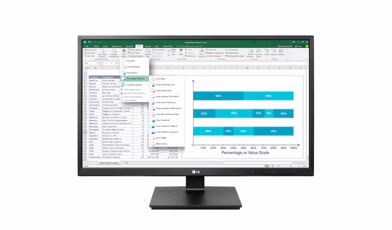 LG 24BK550Y-B Monitor PC IPS 24" 1920 x 1080