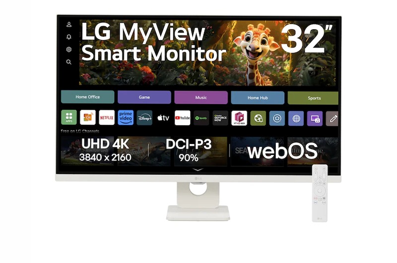 Monitor Smart MyView 32" | Serie SR73U 23" Nero VA 3840 x 2160
