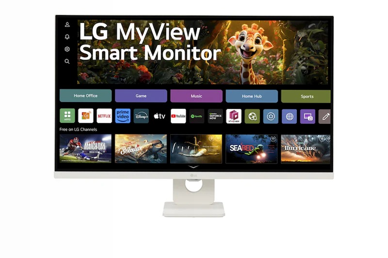 Monitor Smart MyView 32" | Serie SR73U 23" Nero VA 3840 x 2160
