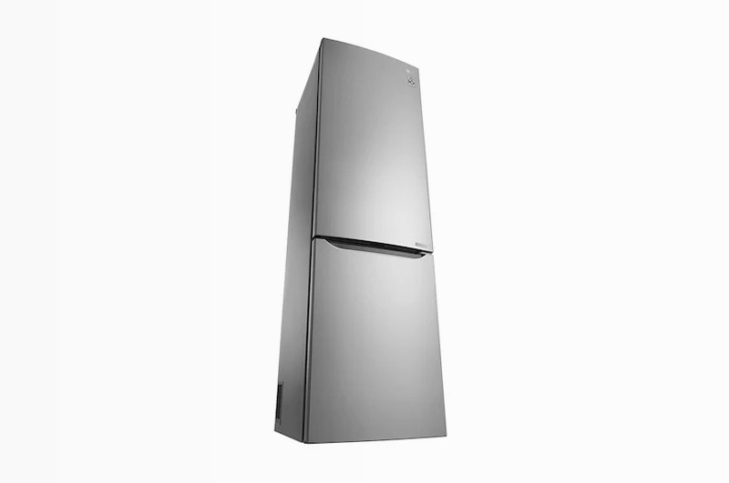 LG Frigorifero Combinato -10% Maniglie integrate Display interno LED finitura Inox Saffiano A 343lt