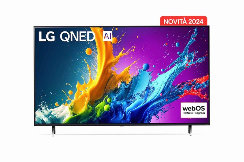TV 65 pollici LG QNED80 4K Smart TV 2024 Beige HD