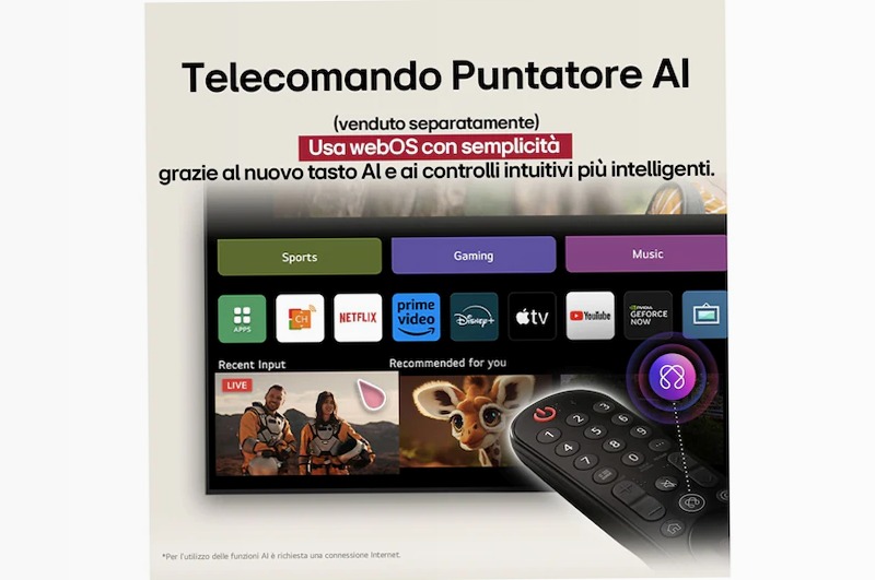 TV 75 pollici LG UHD AI UA74 4K Smart TV 2025 - 75UA74006LB | LG Italia 75" HD