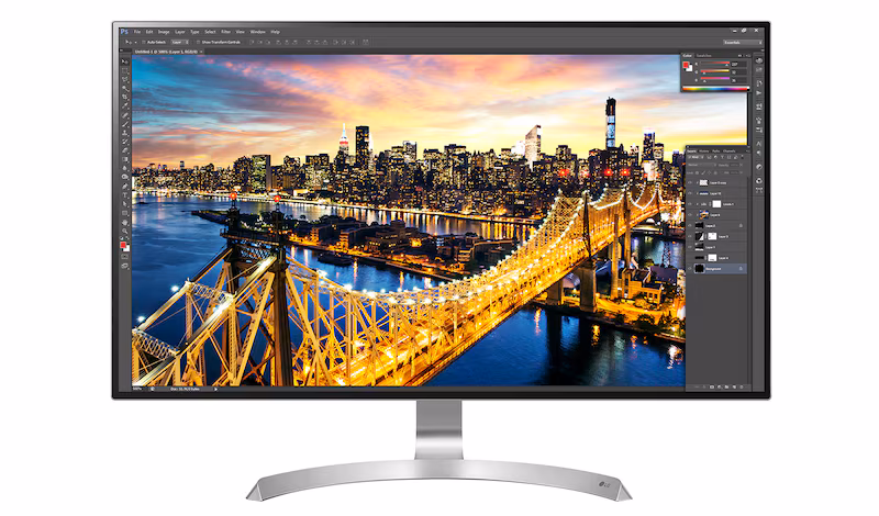 LG Monitor PC IPS 32" Ultra HD 4K Pivot Beige 3840 x 2160