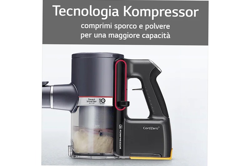 LG A9K-ULTRA1B CordZero Aspirapolvere 200W 0.44lt Nero
