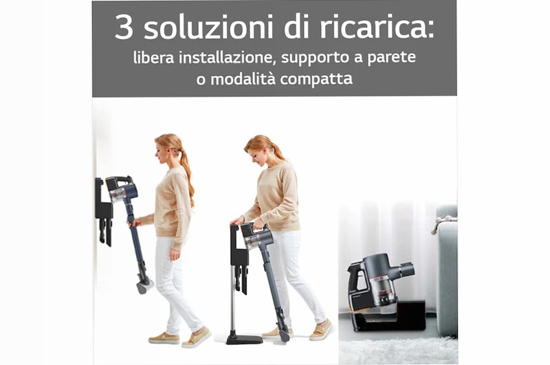 LG A9K-ULTRA1B CordZero Aspirapolvere 200W 0.44lt Nero