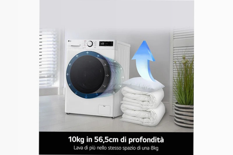 Lavatrice LG F4WR6010AGW -10% AI DD 1400rpm 10kg Bianco