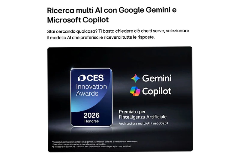 TV 65 pollici LG OLED AI B6E 4K Smart TV 2026 | LG Italia 65" HD