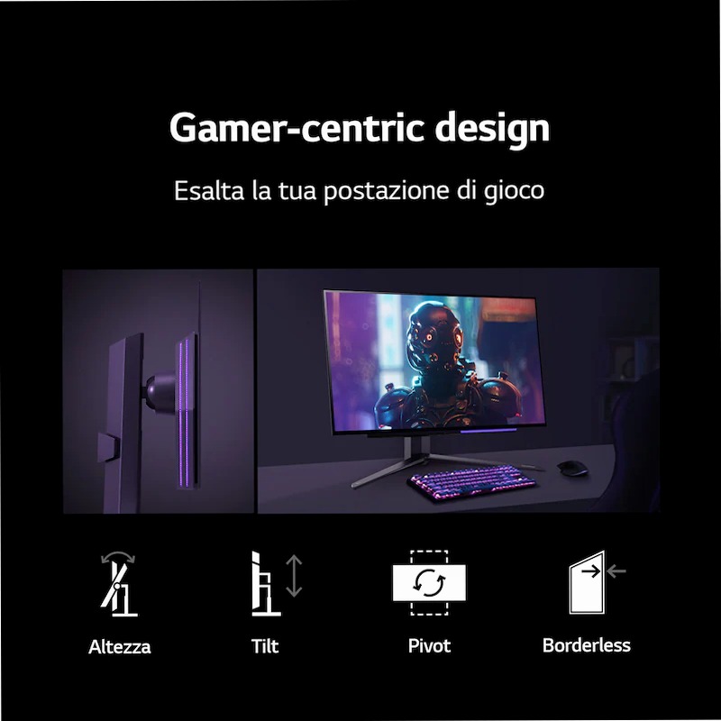 Monitor Gaming OLED QHD UltraGear LG Beige 2560 x 1440