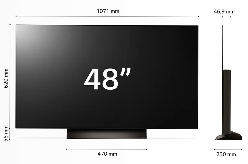 TV OLED LG C4 48 pollici - Immersione Visiva e Audio HD