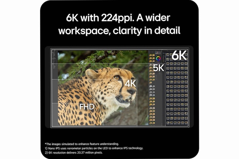 Monitor UltraFine evo 6K 32" Nero IPS