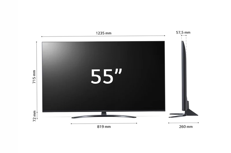 LG UHD | TV 55'' Serie UQ81 | Ultra HD 4K, Smart TV, HDR10 Pro, Filmmaker Mode - 55UQ81006LB | LG Italia Grigio 4K Crystal UHD