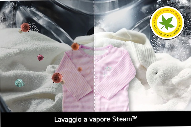 Lavasciuga a Vapore LG 11/6kg Classe D/A