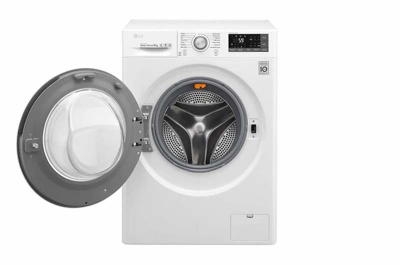 LG Lavatrice Smart TurboWash™ 9 kg Oblò Ring Silver Cromato 9kg Argento