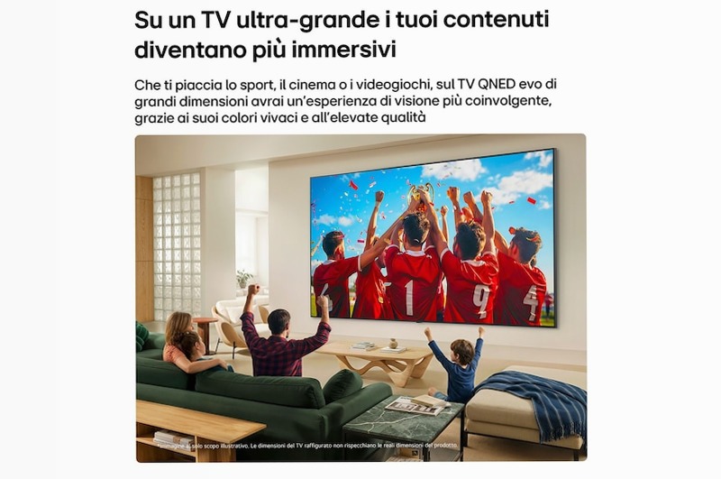 TV 86 pollici LG QNED evo AI Mini LED QNED86B 4K Smart TV 2026 - 86QNED86B6B | LG Italia 86" HD