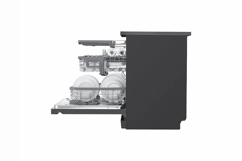 Lavastoviglie libera installazione QuadWash Serie 3 B 14 Nero