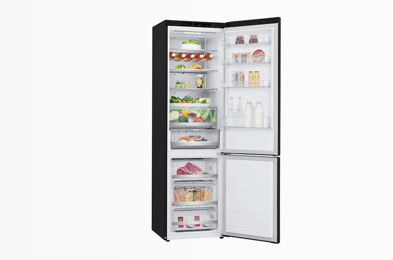 Frigorifero Combinato LG GBB72MCVGN Nero D 384lt