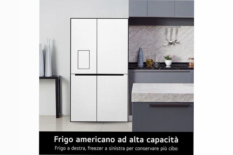 Frigorifero Side-by-Side LG GSLE91EVAC C Side by Side 628lt