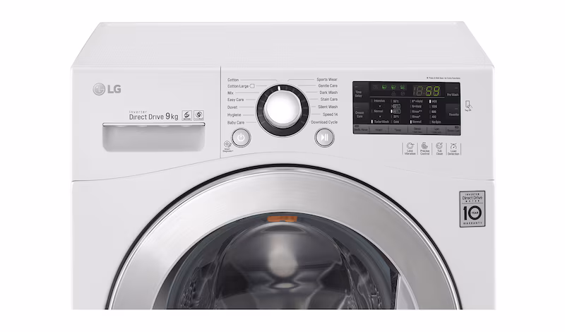 LG Lavatrice TurboWash™ 9 Kg Oblò Cromato 1400rpm 9kg Acciaio