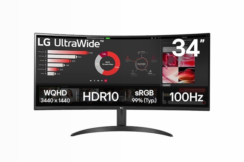Monitor LG 34WR50QK 21:9 Curvo 100Hz 34" Fucsia