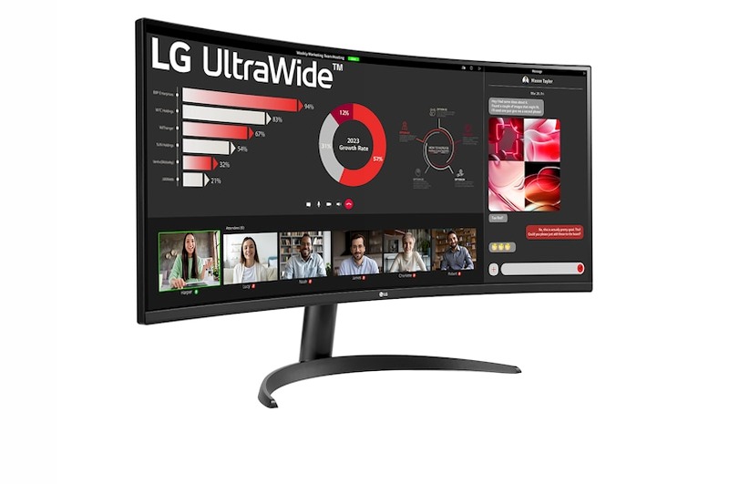 Monitor LG 34WR50QK 21:9 Curvo 100Hz 34" Fucsia