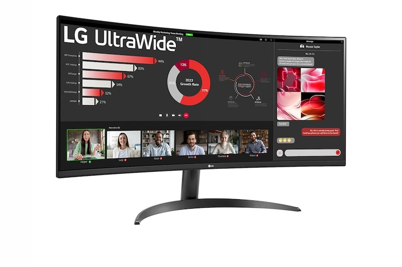 Monitor LG 34WR50QK 21:9 Curvo 100Hz 34" Fucsia