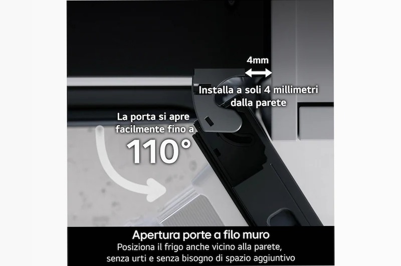 Frigorifero LG GBBW322CPY - Classe C Argento Combinato 465lt