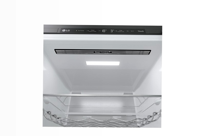 Frigorifero combinato LG GBB72BM9CQ1 Nero C 387lt