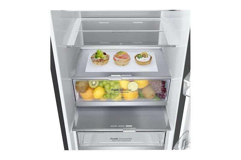 Frigorifero combinato LG GBB72BM9CQ1 Nero C 387lt