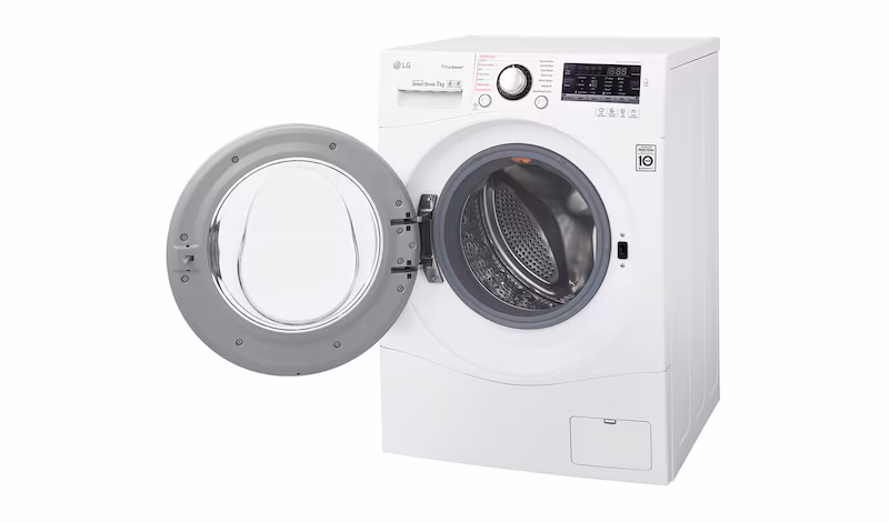 LG Lavatrice Slim TurboWash™ 7 Kg Oblò Silver - FH2A8HDS2 1200rpm 7kg Argento