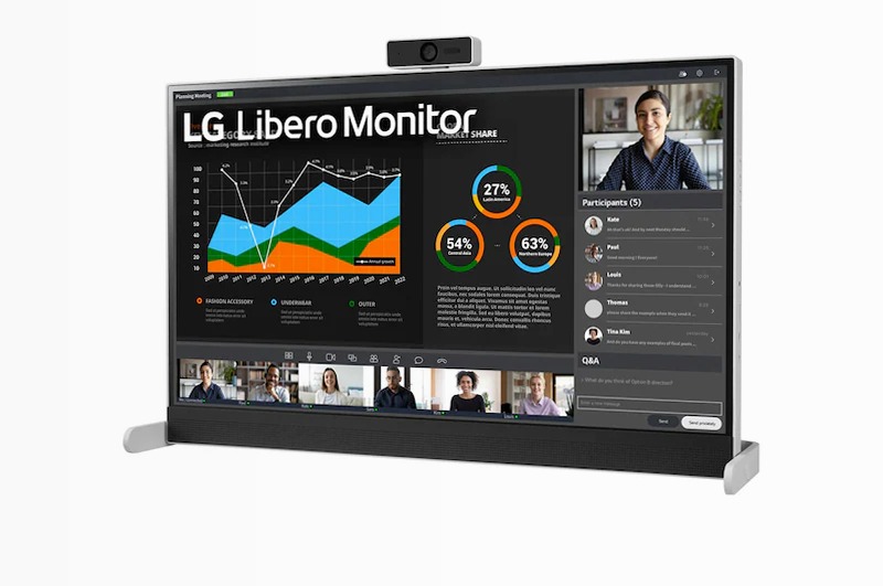 LG Libero | Monitor 27" Serie BQ70 Grigio