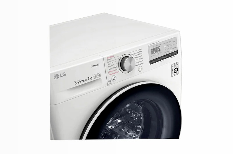 Lavatrice Slim 7kg AI DD™ LG V4 1200rpm Bianco
