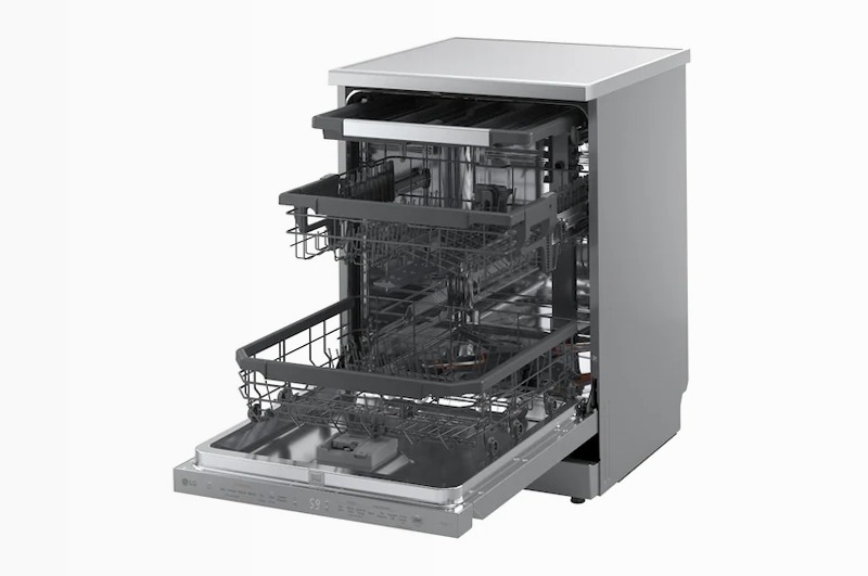 Lavastoviglie libera installazione QuadWash Serie 3 B 14 Acciaio