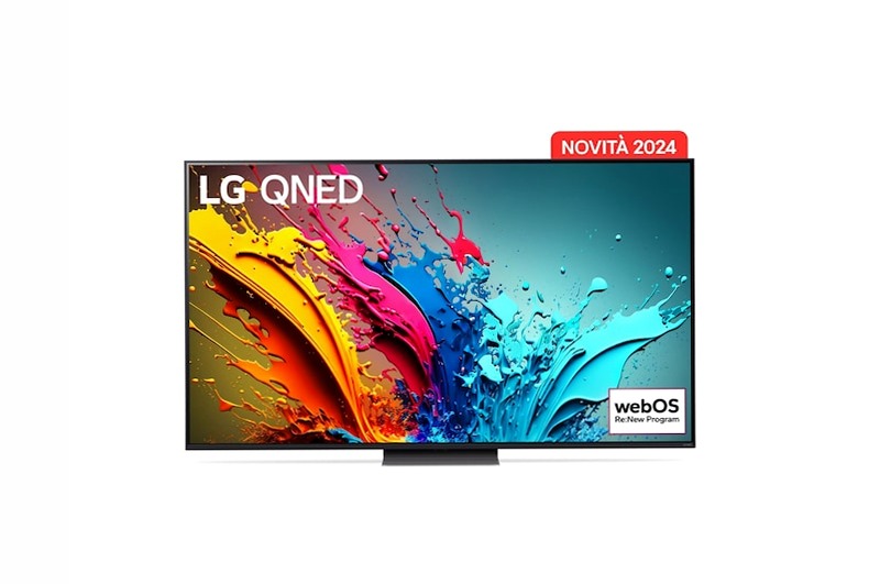 TV 86 pollici LG QNED86 AI 4K Smart TV 2024 Beige 86" HD