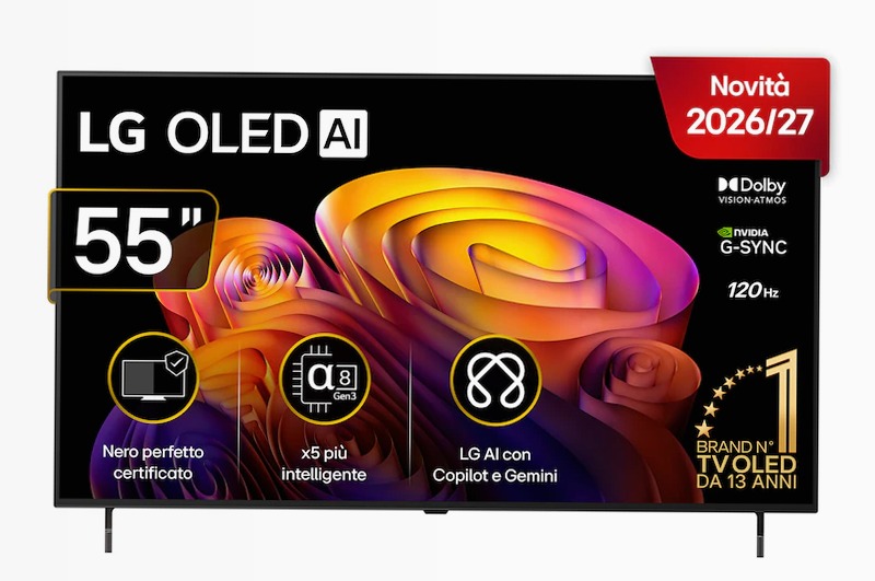 tv 55 pollici LG OLED AI B6E 4K Smart TV 2026 - OLED55B6ELC.API | LG Italia 55" HD