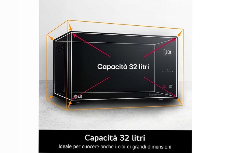 Microonde 32 litri LG MH7235GPS Nero