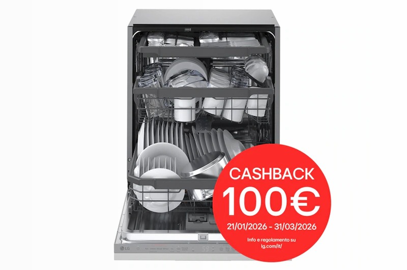 Lavastoviglie a scomparsa totale QuadWash Serie 3 14 Acciaio