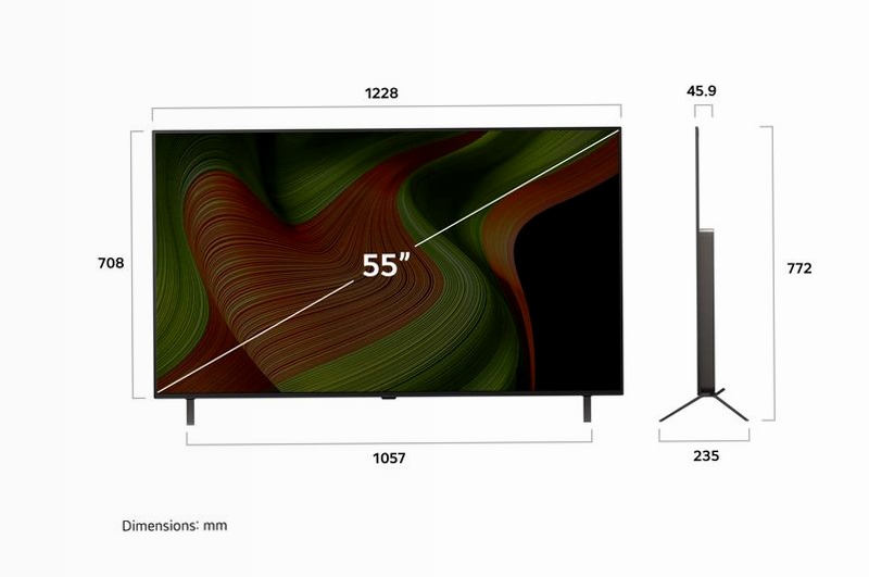 TV 55 pollici LG OLED AI B5 4K Smart TV 2025 - OLED55B56LA | LG Italia 55" HD
