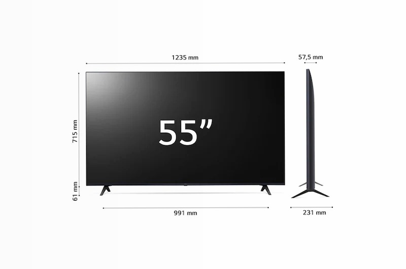 TV LG UHD 4K serie UT80 da 55 pollici 55UT80006LA webOS24 | LG Italia 55" HD