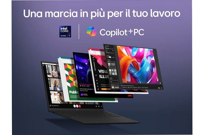 Notebook gram 17" Copilot+ PC, Windows 11 Home, Ultra 7, 32GB RAM, 1TB SSD, Nero | LG Italia 32 1TB SSD